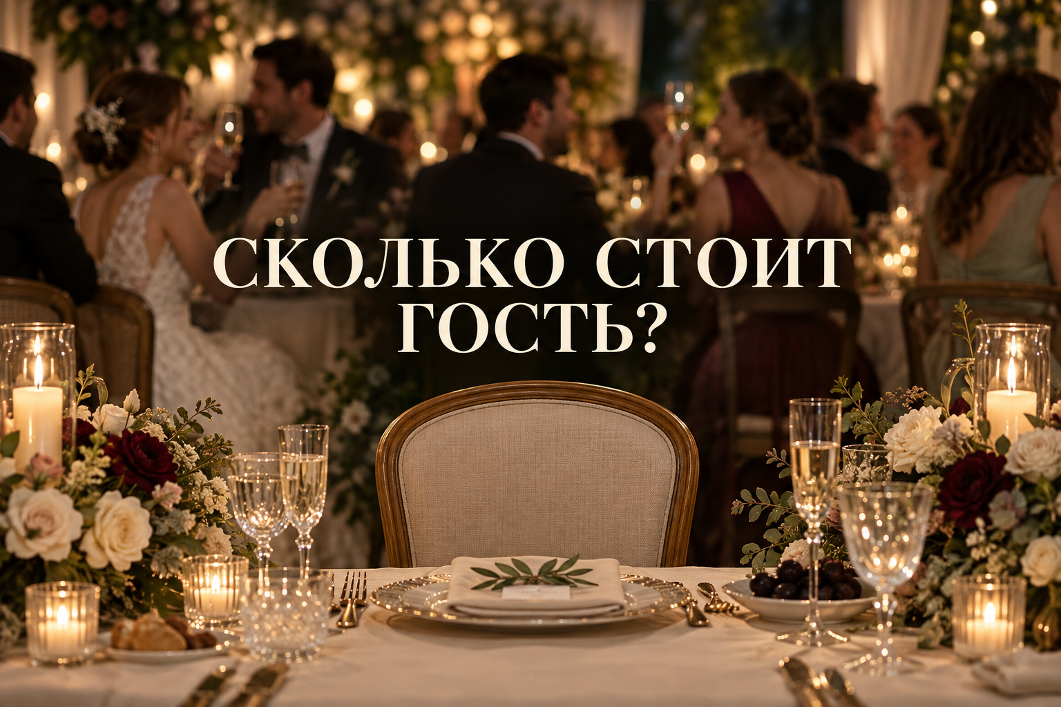Цена пустого стула: сколько на самом деле стоит один гость