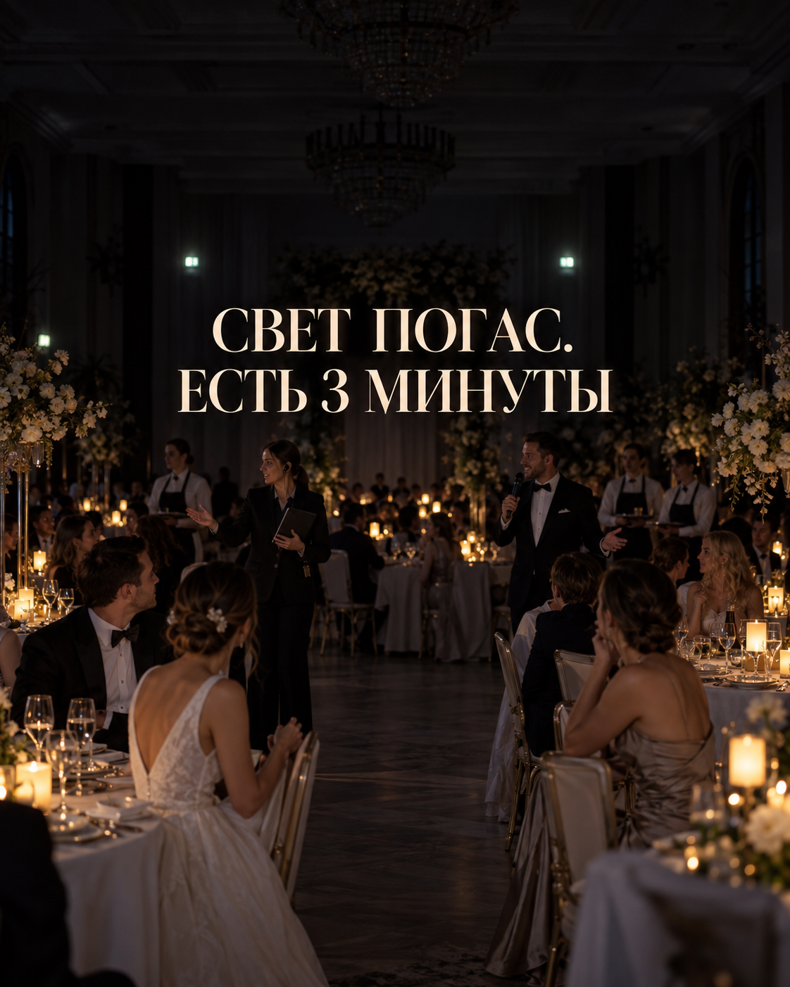 Свет погас во время ужина: первые три минуты без хаоса
