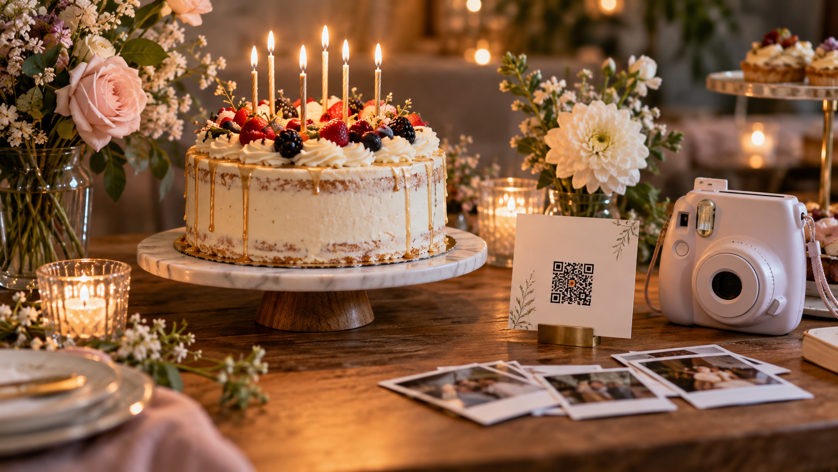QR-код у праздничного стола